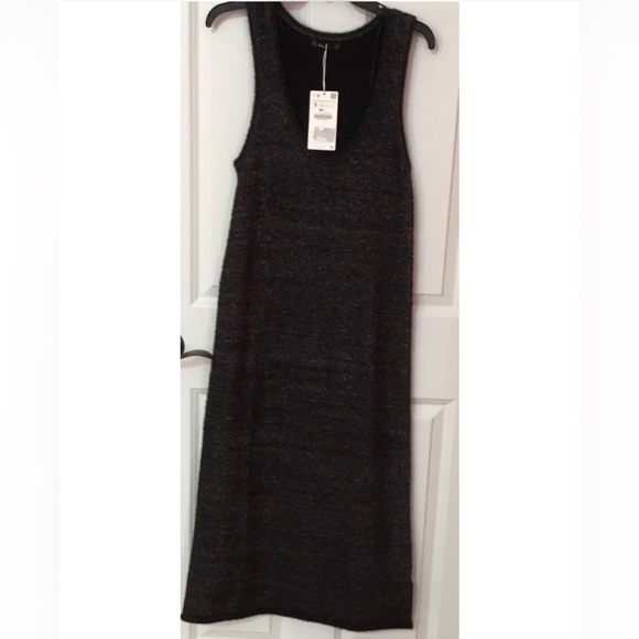 Zara Basic Collections Shimmer Knit Dress Size S NWT - Picture 1 of 2